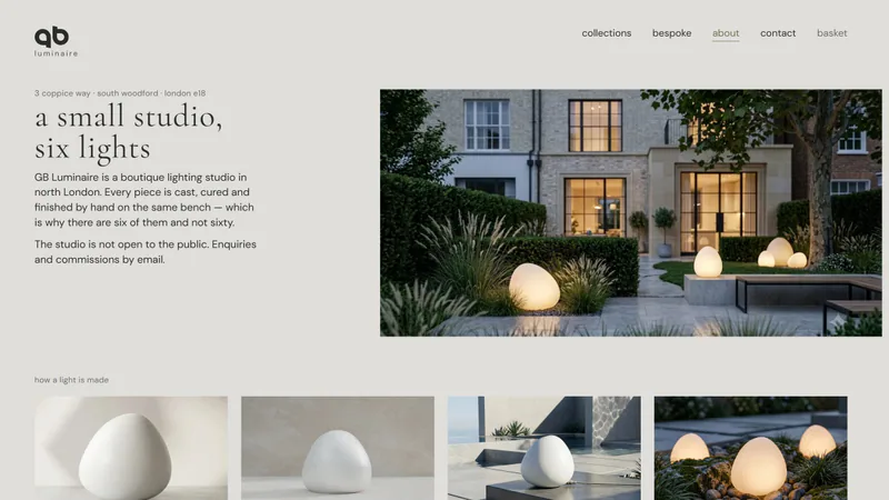 The about page