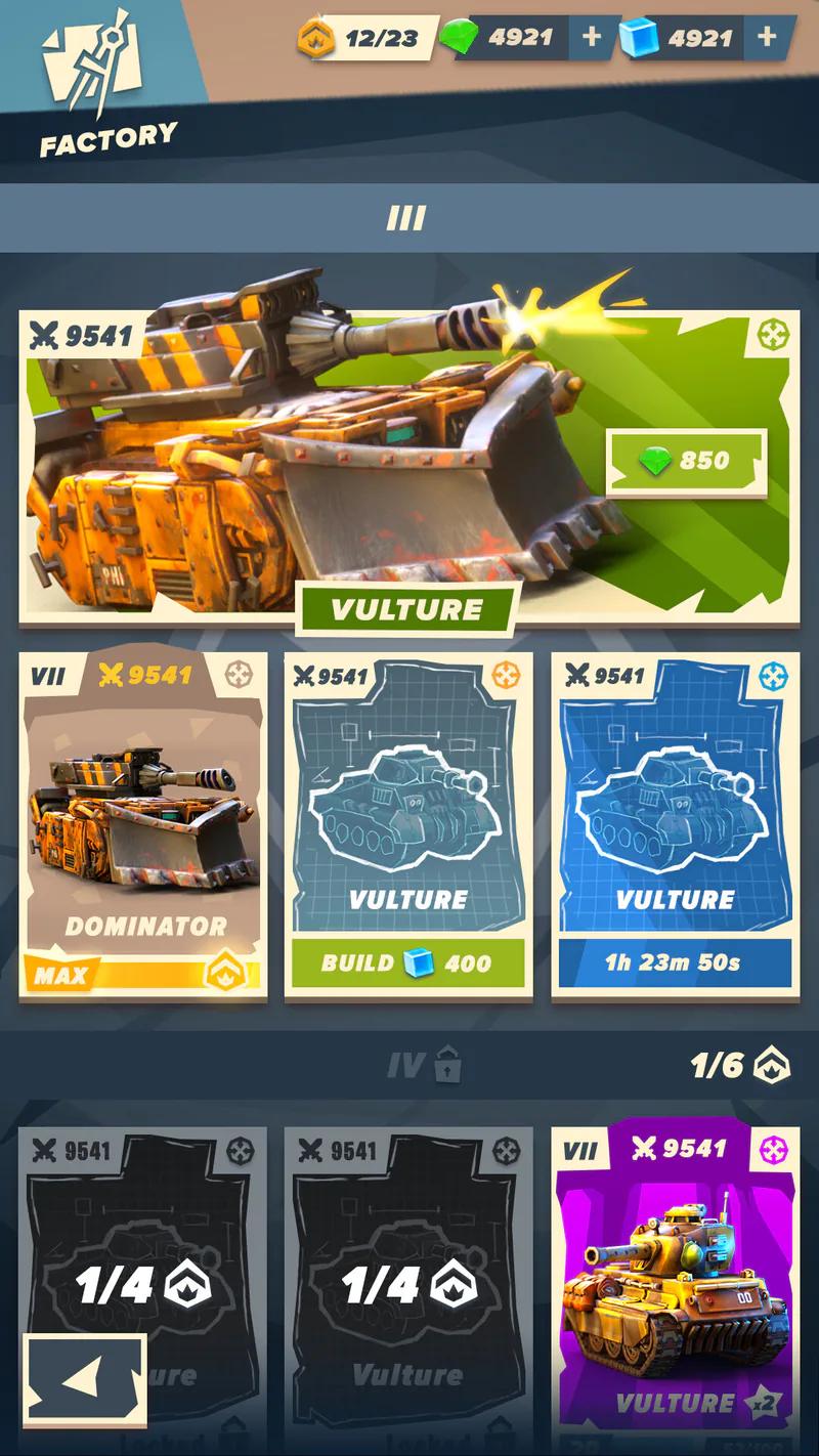 Experimentation Screen