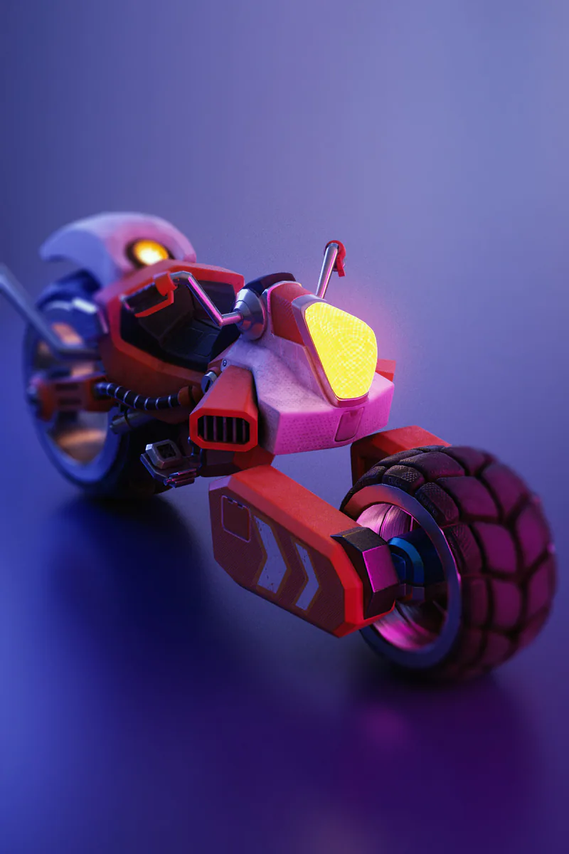 Futuristic Motorcycle (WIP) — image 1