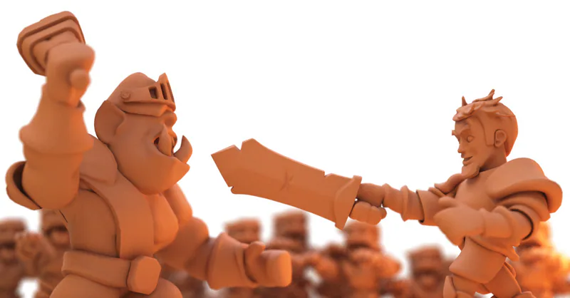 Clay render, where I was testing light setup.