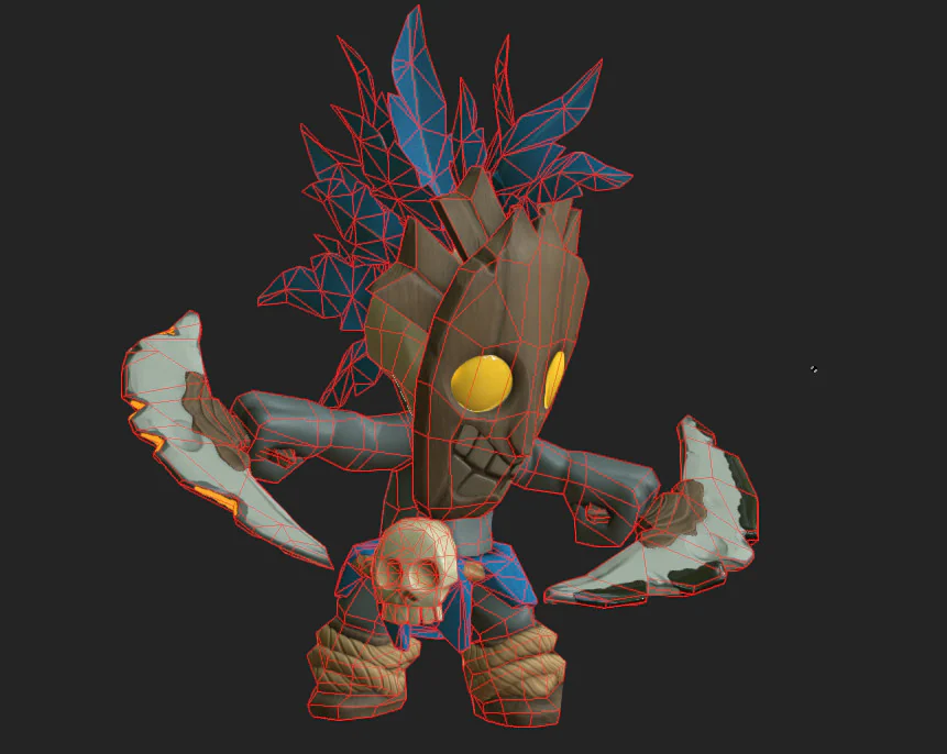 Low-Poly version, 2146 triangles