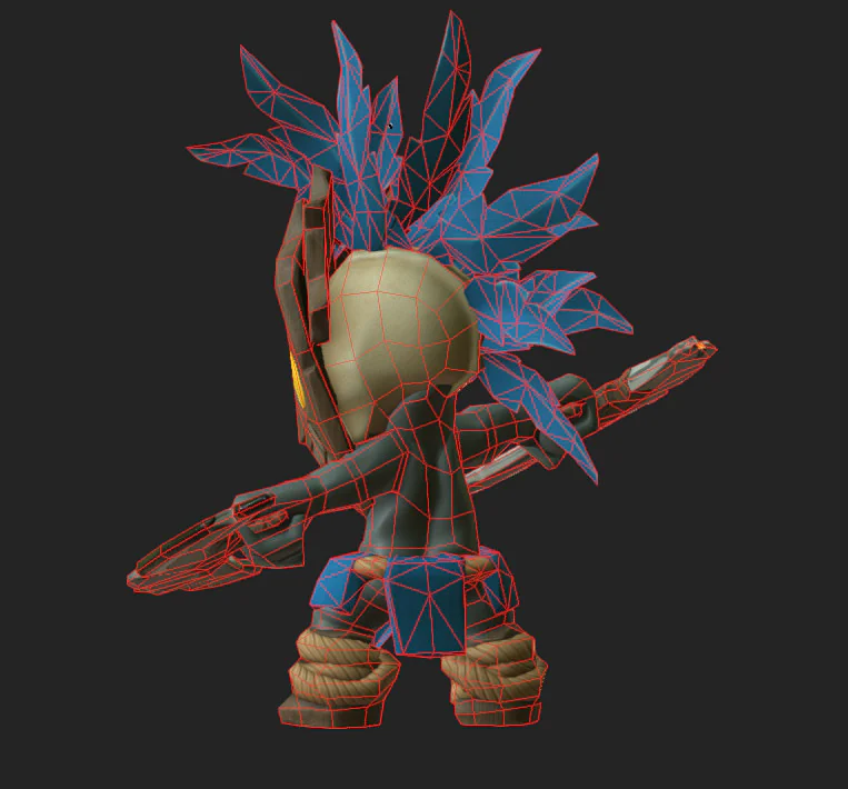 Low-Poly version, 2146 triangles